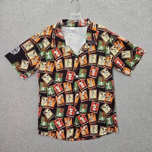 San Francisco Giants Men Button Up Shirt Medium Orange Barry Bonds Willie Mays